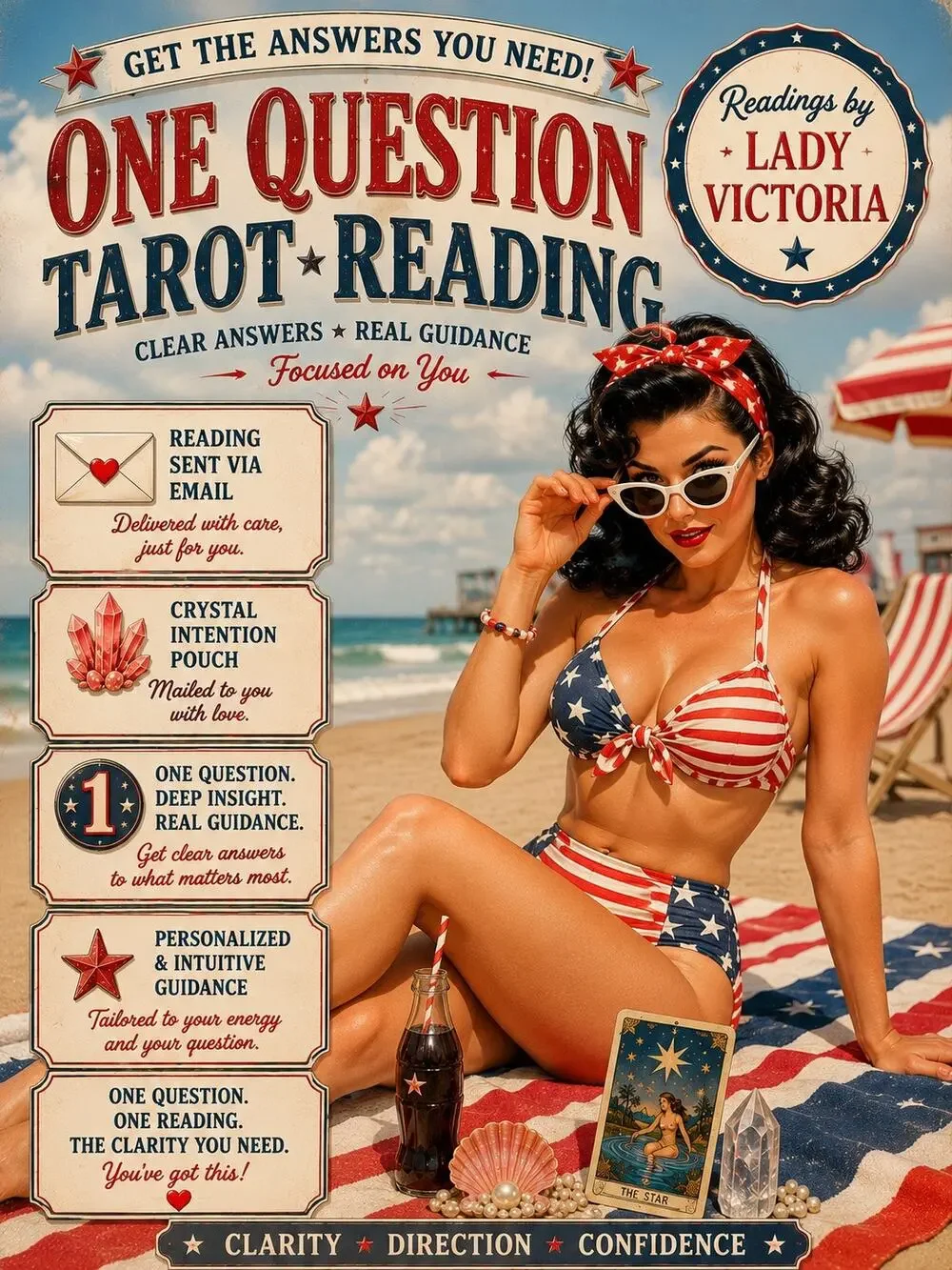 One Question Psychic Tarot Reading • Personalized Email Reading + Crystal Gift